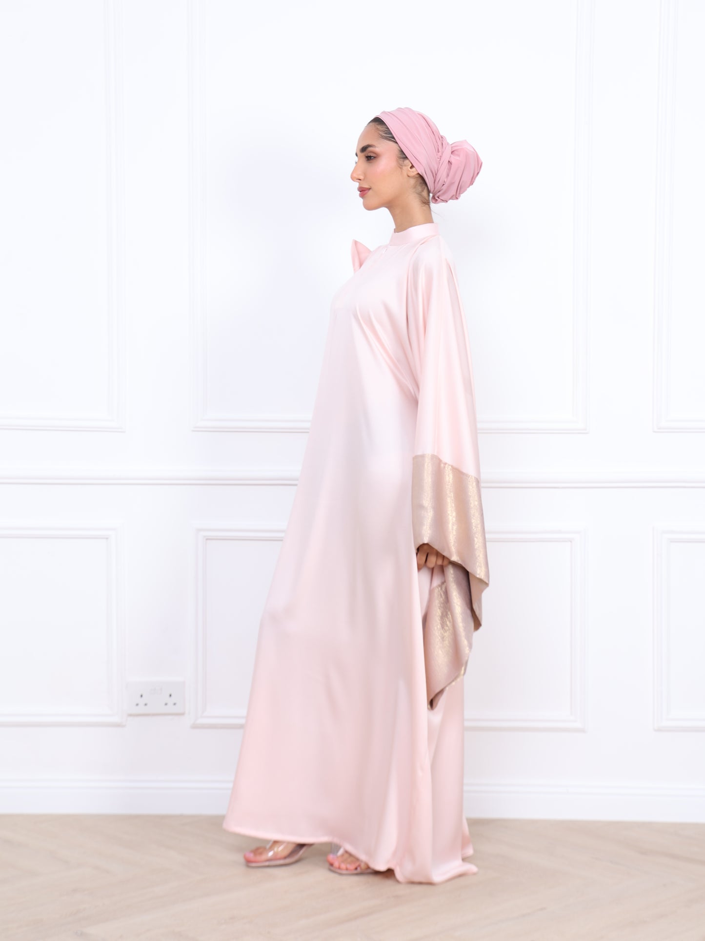 Pink Kimono Kaftan