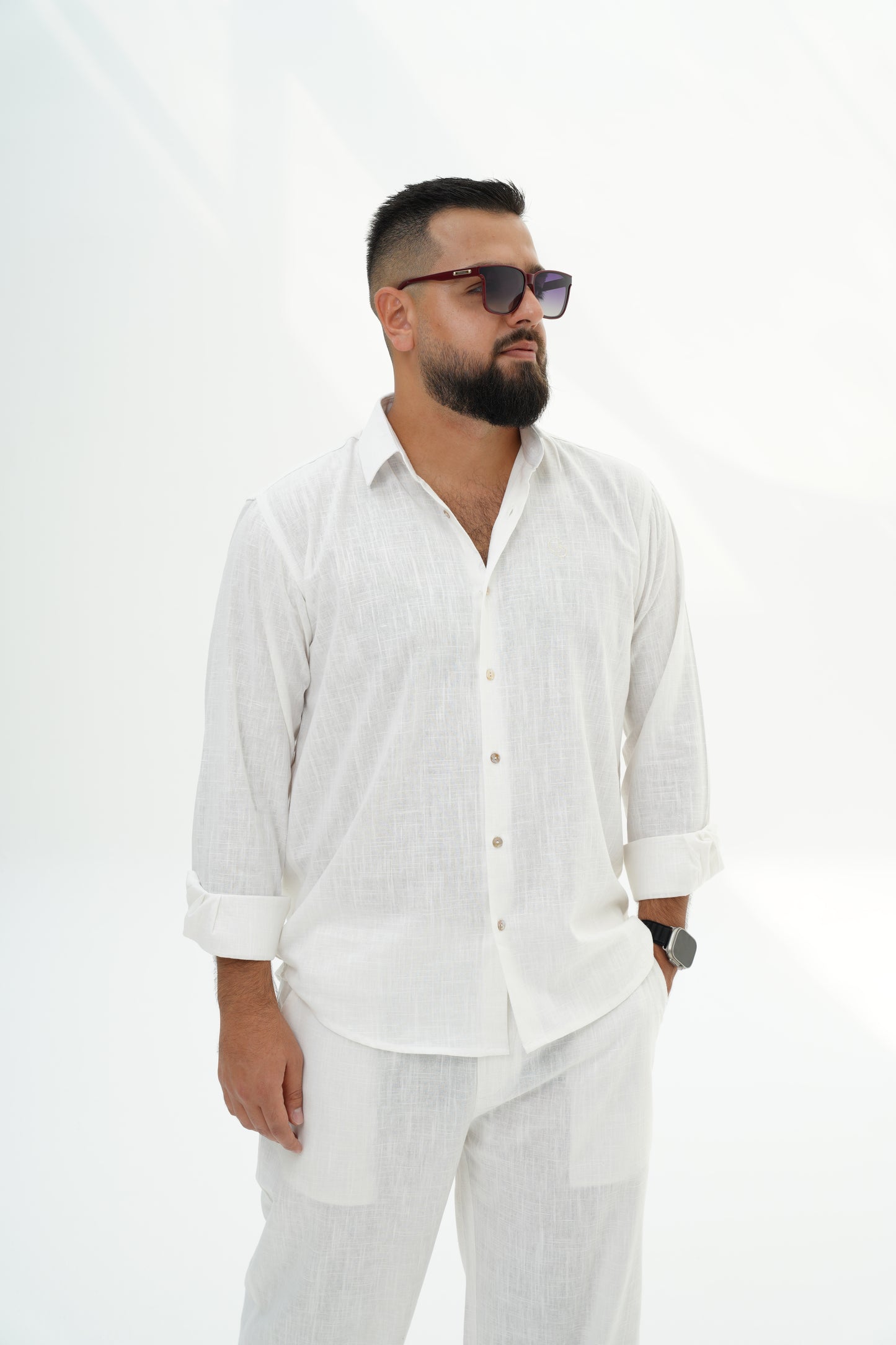 Classic Linen Shirt – White