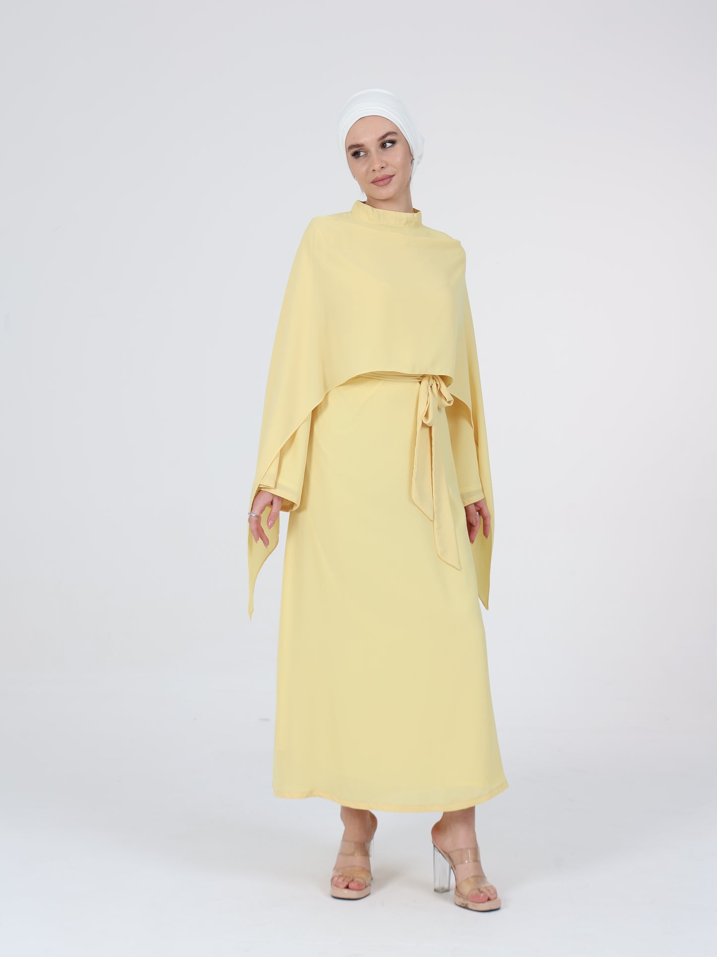 Yellow Cape Dress