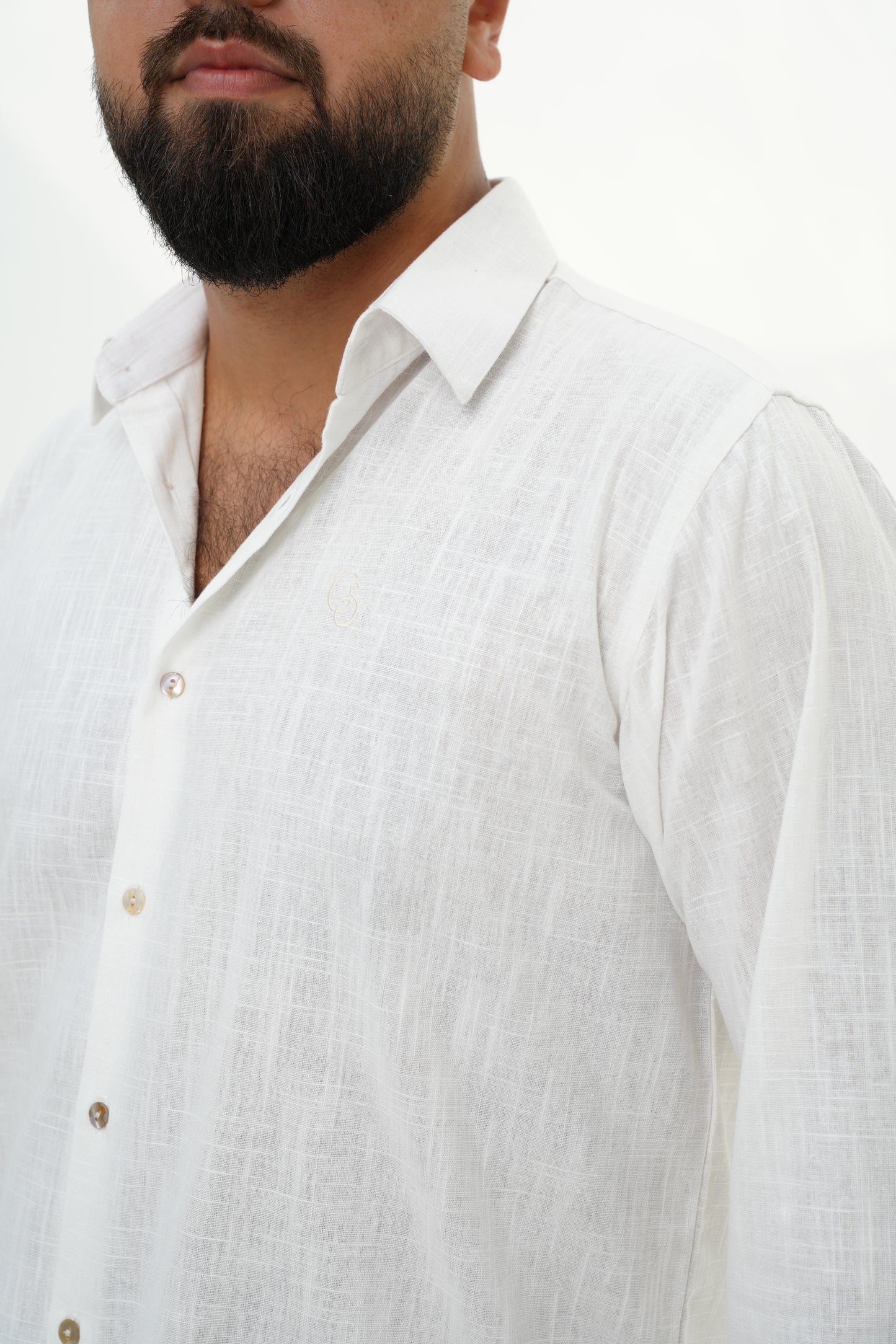 Classic Linen Shirt – White